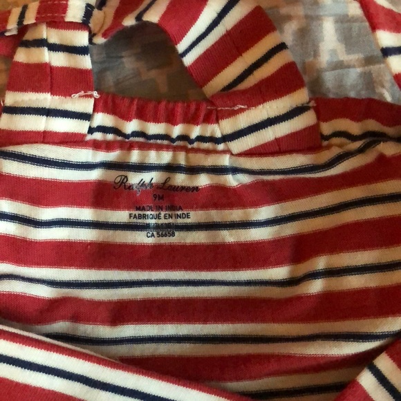 Ralph Lauren striped romper 9 months - Picture 3 of 3